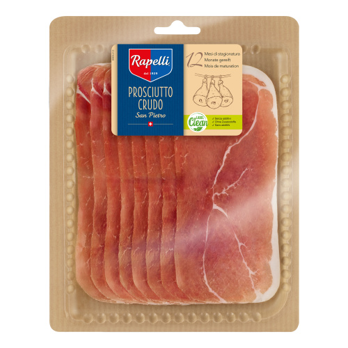 Окорок свиной сыровяленый б/к "Сан Пьетро" RAPELLI (0,070 кг)