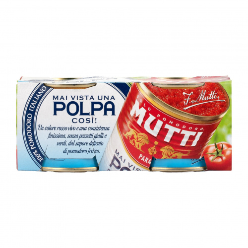 Томаты резаные кубиками в томатном соке кластер 2 шт, Mutti (0,210кг) Томаты резаные кубиками в томатном соке кластер 2 шт, Mutti (0,210кг)