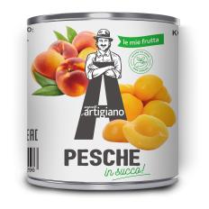 Персики в сиропе половинками, ARTIGIANO (3кг)