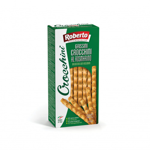 Палочки Хлебные Гриссини Кроккини с розмарином, Roberto (0,250кг)