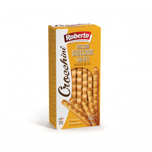 Палочки Хлебные Гриссини Кроккини соленые, Roberto (0,250кг)