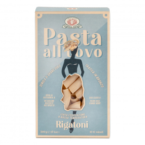 Паста яичная Ригатони, Rustichella d'Abruzzo (0,500кг)