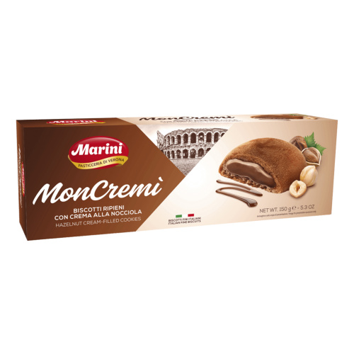 Печенье сдобное "Moncremi" с начинкой с ореховым кремом "Marini" (0,150 кг)