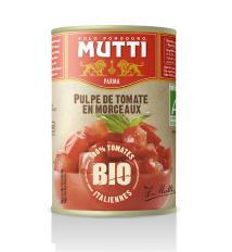 Томаты резаные кубиками в томатном соке Био, Mutti (0,400кг)