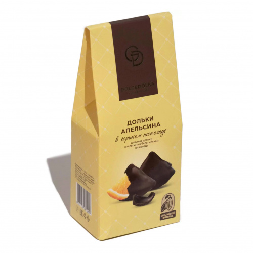 Дольки апельсина в горьком шоколаде, DOLCEDOLKA (0,095кг)