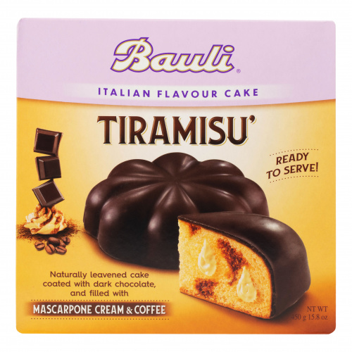 Кекс с кремовой начинкой Tiramisù в шоколадной глазури (Torta tiramisu Italian cake)