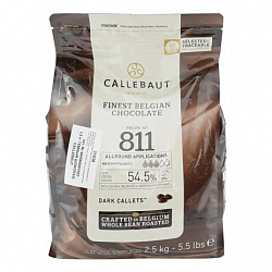 Шоколад темный  "Barry Callebaut"  в галлетах 54,5 % какао (2,5кг)