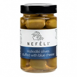 Оливки Халкидики с голубым сыром, NEFELI (0,300кг)