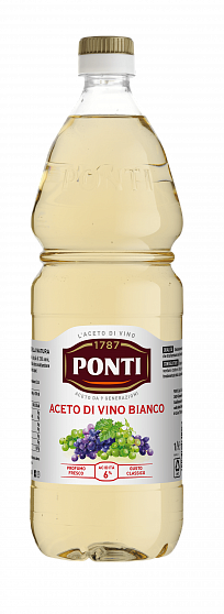 Уксус винный белый 6%, Ponti (1л)