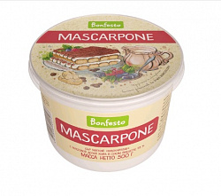 Сыр мягкий Маскарпоне, Bonfesto 78% (0,500кг)
