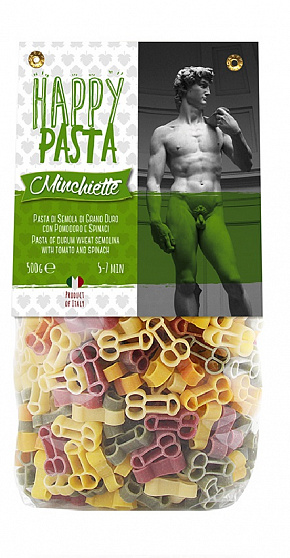 Паста фигурные со шпинатом и томатами Minchiette, Dalla Costa (0,500кг)