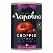 Томаты резаные кубиками с чесноком, Napolina (0,400 кг)