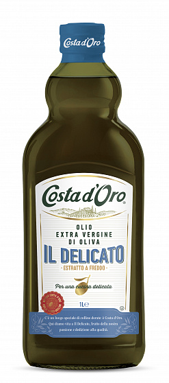 Масло оливковое нераф. Extra Virgin Il Delicato, Costa d’Oro (1л)