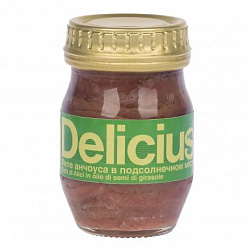 Филе анчоуса в подсолнечном масле, Delicius (0,090кг)