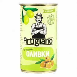 Оливки без  косточки, ARTIGIANO (0,350 кг)