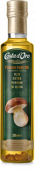 Масло оливковое Extra Virgin со вкусом и ароматом белых грибов, Costa d’Oro (0,250л)