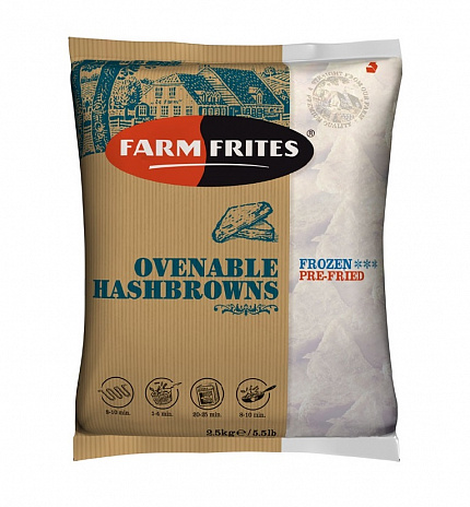 Треугольные картофельные котлетки с луком (Хэшбрауны), Farm Frites (2,5кг)