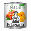 Персики в сиропе половинками, ARTIGIANO (3 кг)