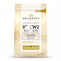 Шоколад белый  "Barry Callebaut"  в галлетах 25,9 % какао (2,5кг)