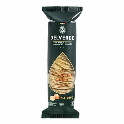 Макароны № 089 Феттучине яичная, Delverde (0,250кг)