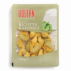 Тортеллони с сыром "Рикотта" и шпинатом, Voltan (0,250кг)